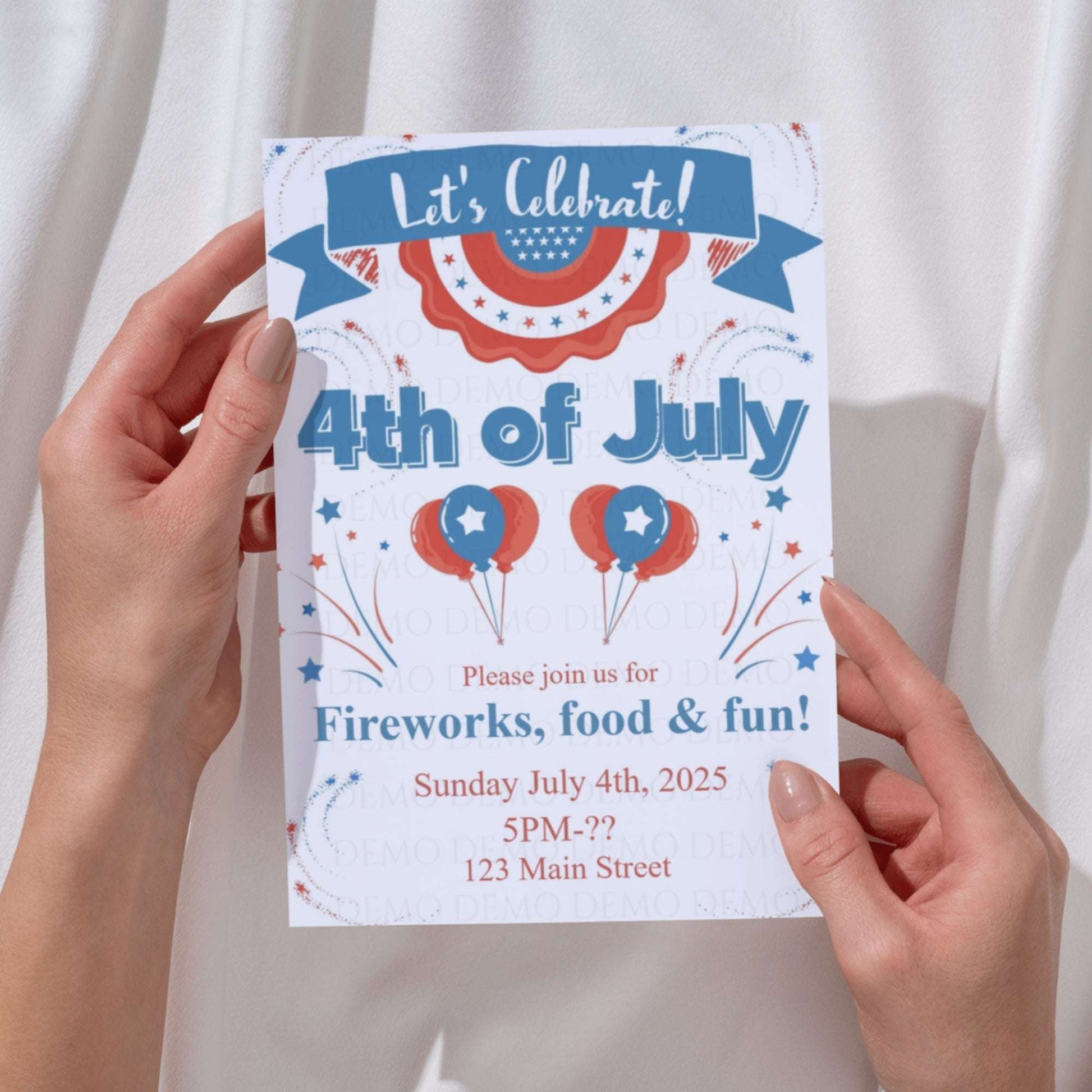 Personalized Fourth of July Invitation | A