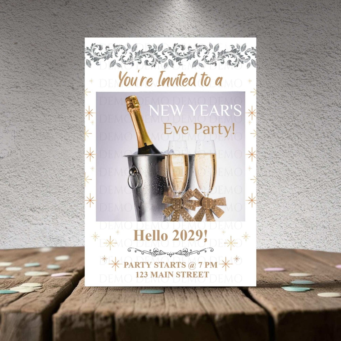 Personalized New Year's Eve Party Invitation