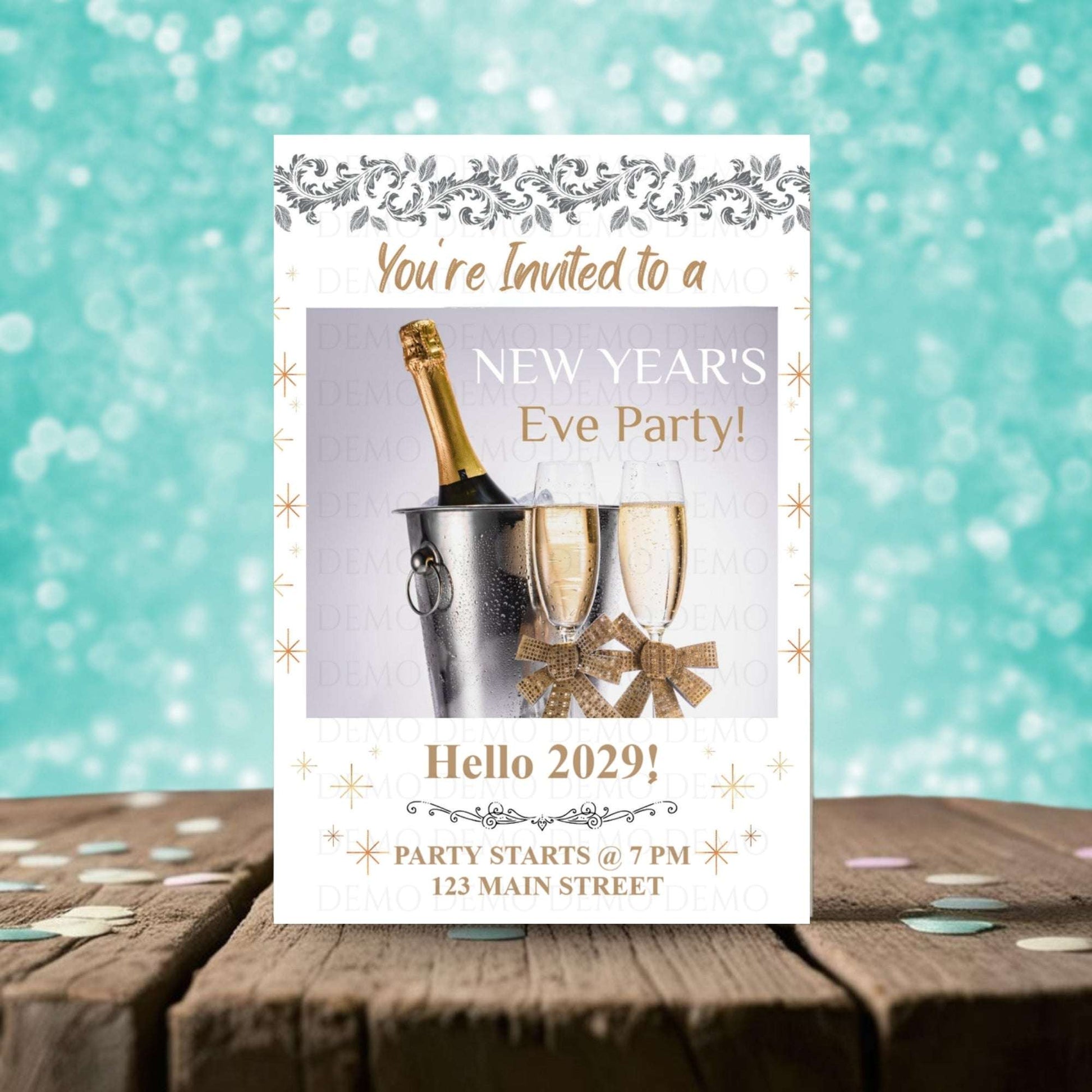 Personalized New Year's Eve Party Invitation