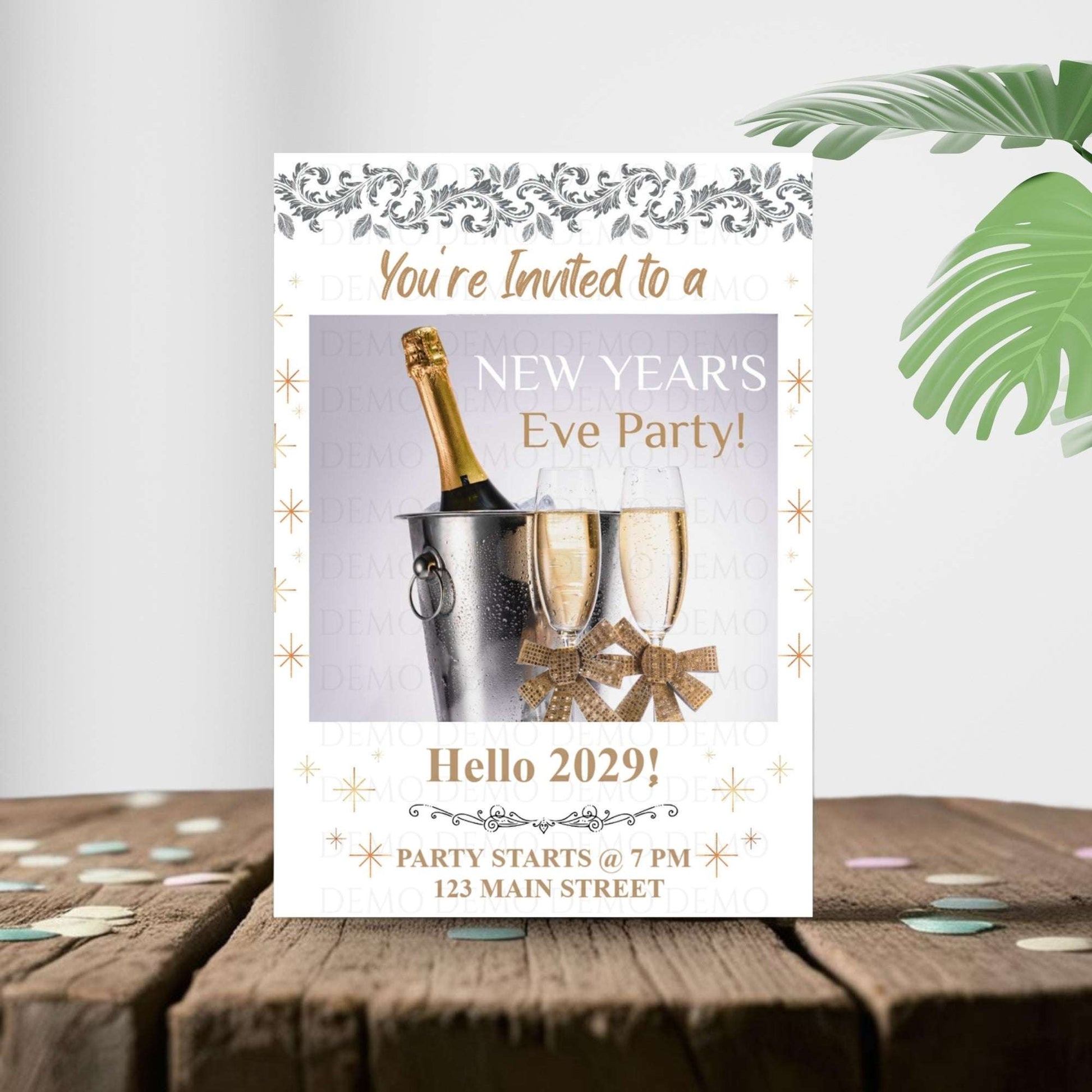 Personalized New Year's Eve Party Invitation