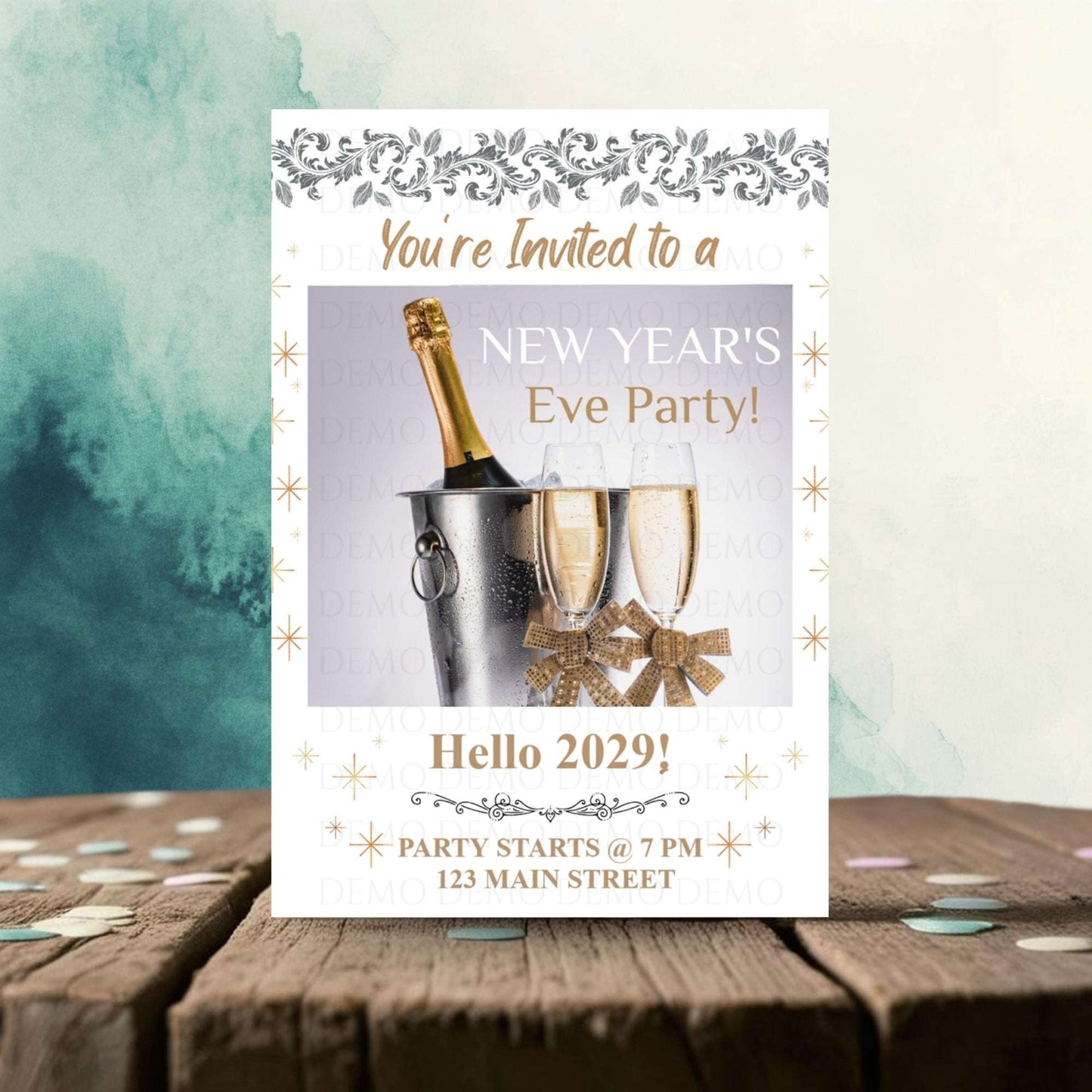 Personalized New Year's Eve Party Invitation