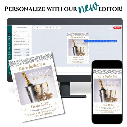 Personalized New Year's Eve Party Invitation