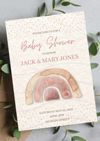 Personalized Boho Baby Shower Invitation | C
