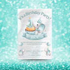 Personalized Boy's First Birthday Invite
