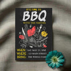 Personalized Chalk BBQ Party Invitation