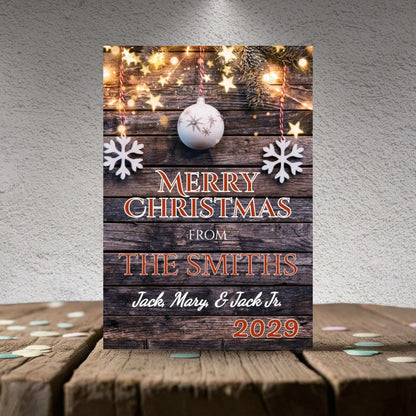 Personalized Holiday Ornament Card