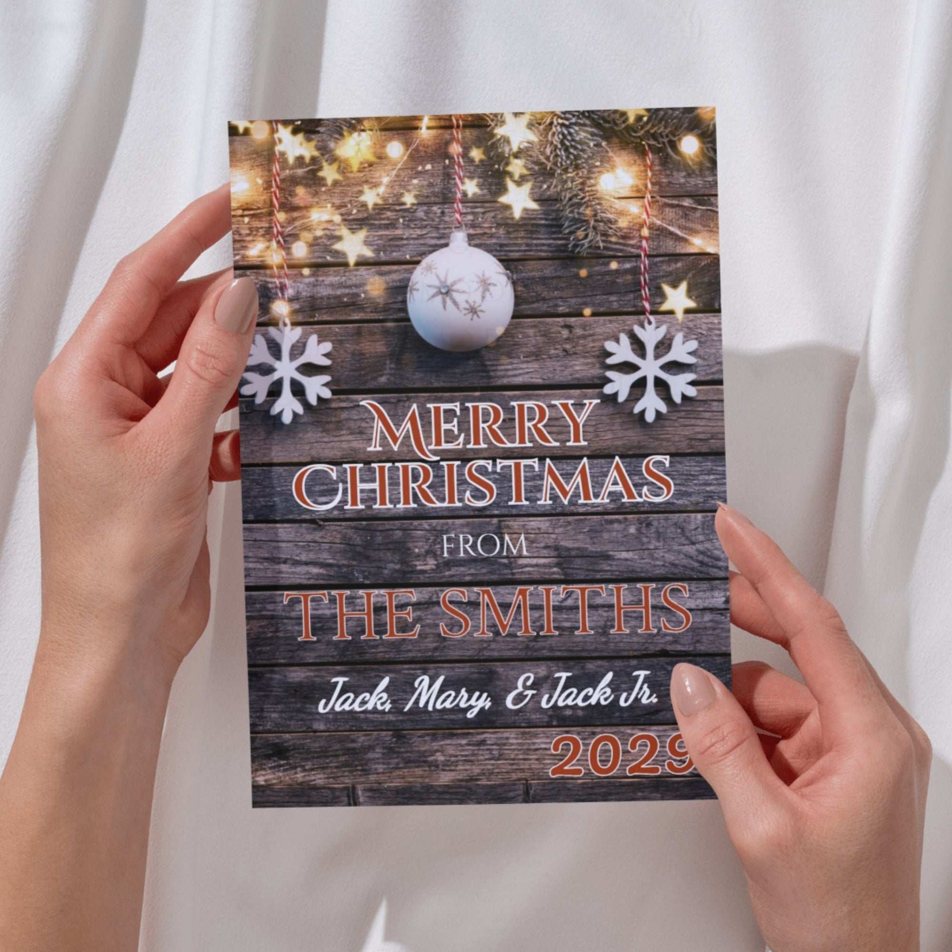 Personalized Holiday Ornament Card