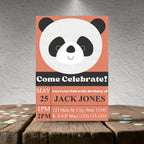 Personalized Panda Birthday Party Invitation