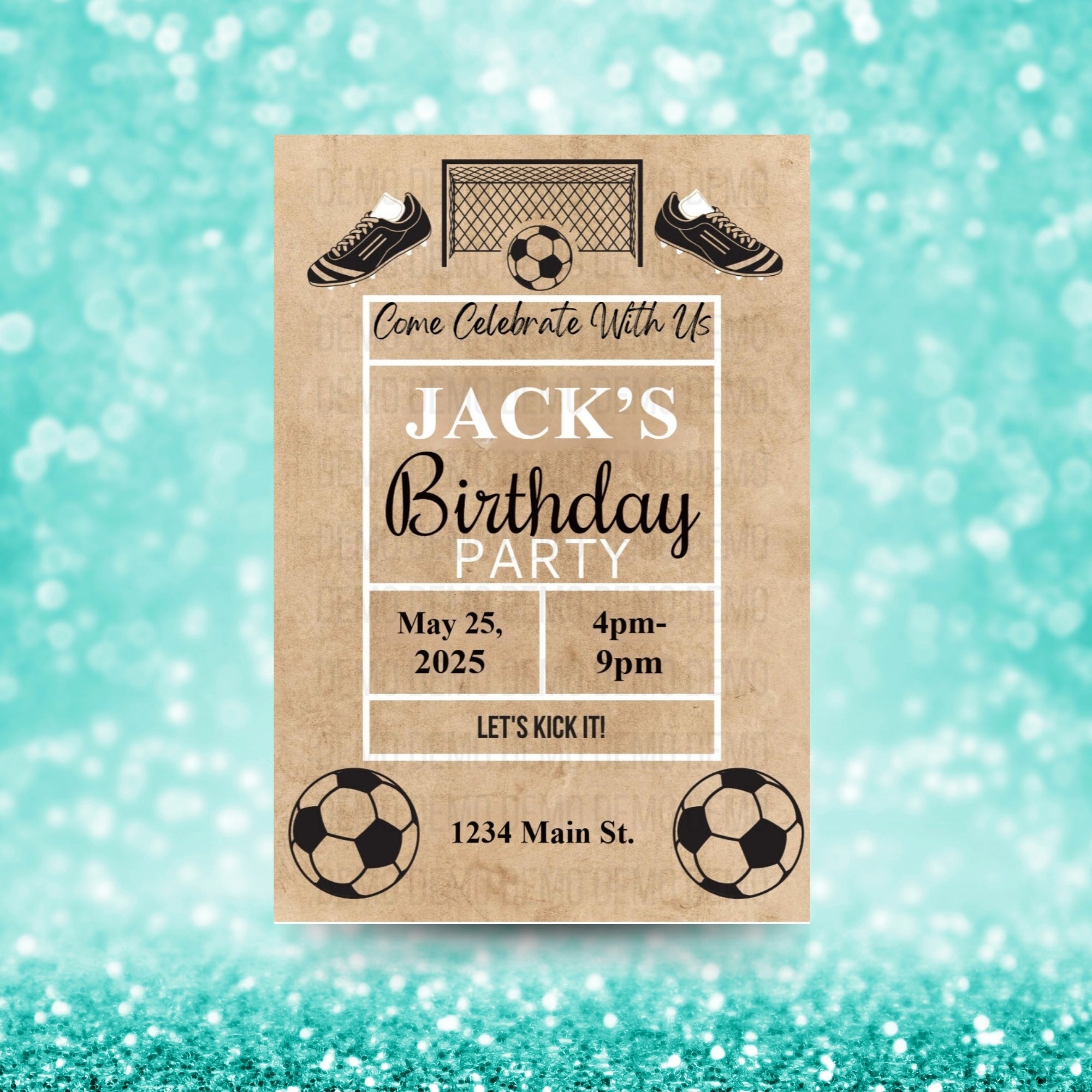 Personalized Soccer Party Invitation