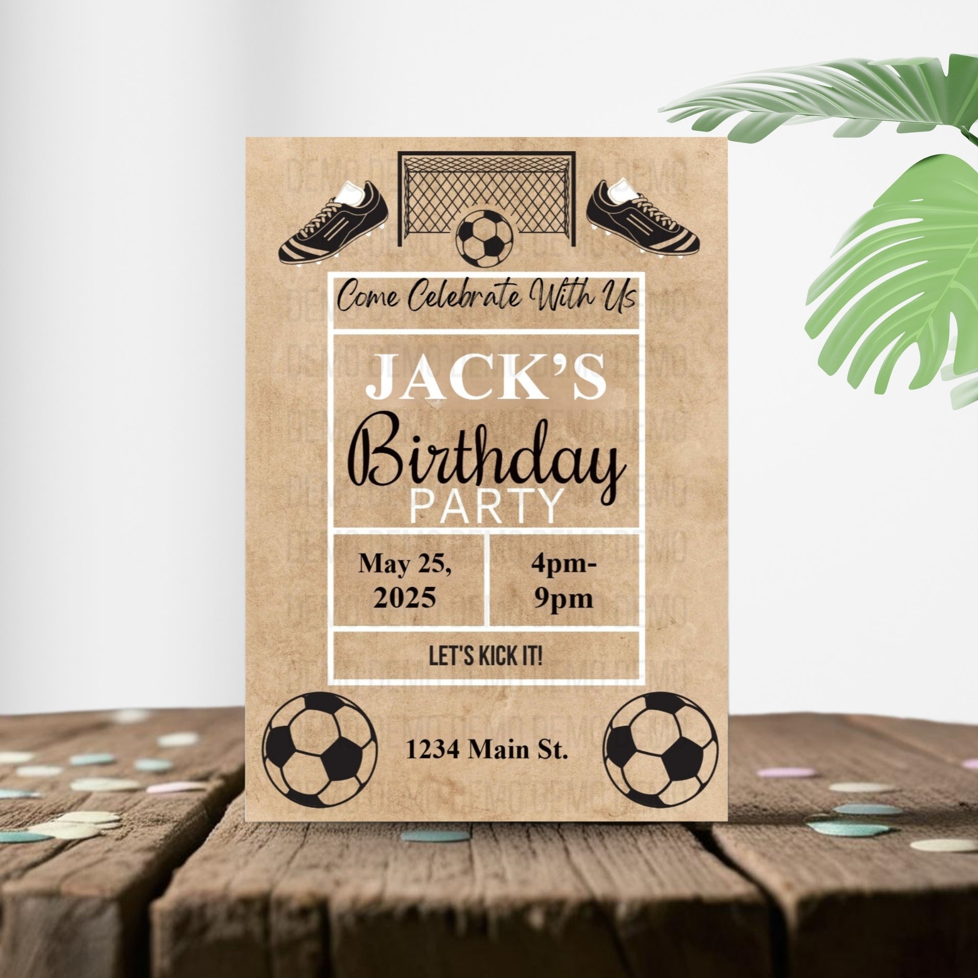 Personalized Soccer Party Invitation