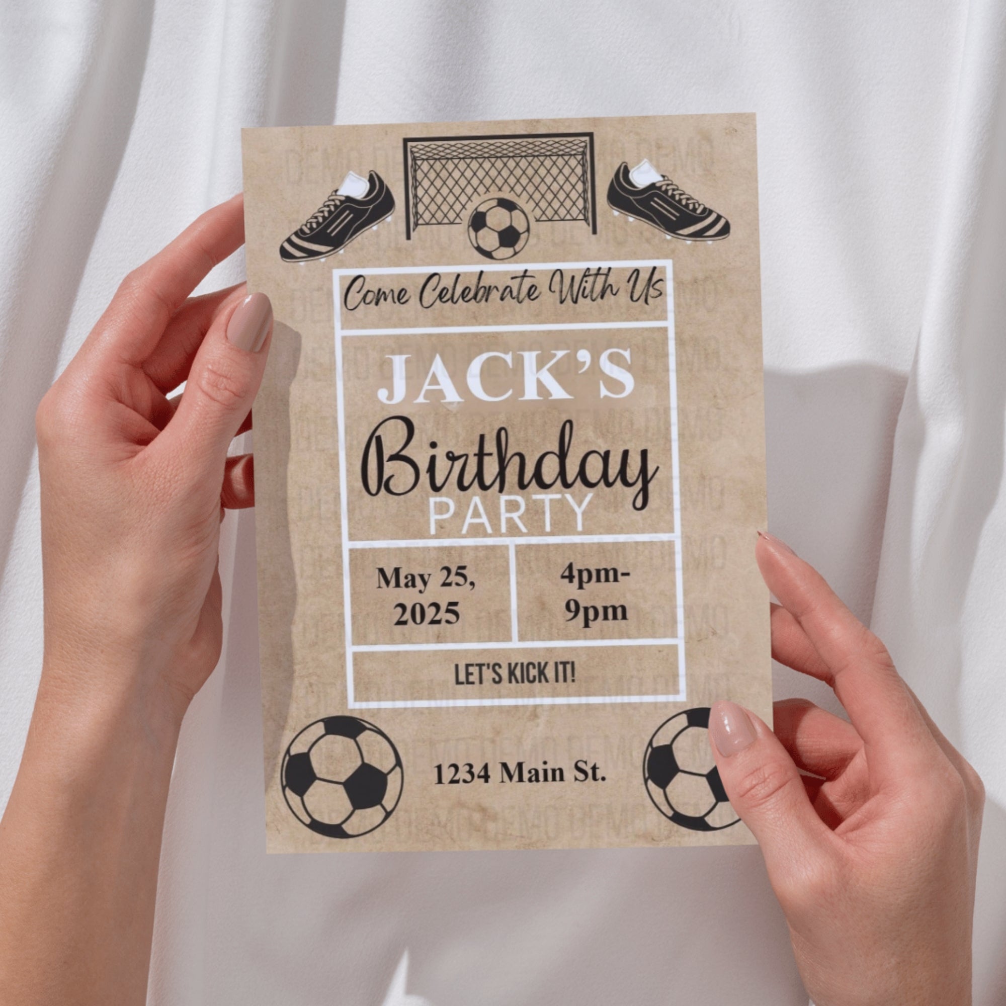 Personalized Soccer Party Invitation