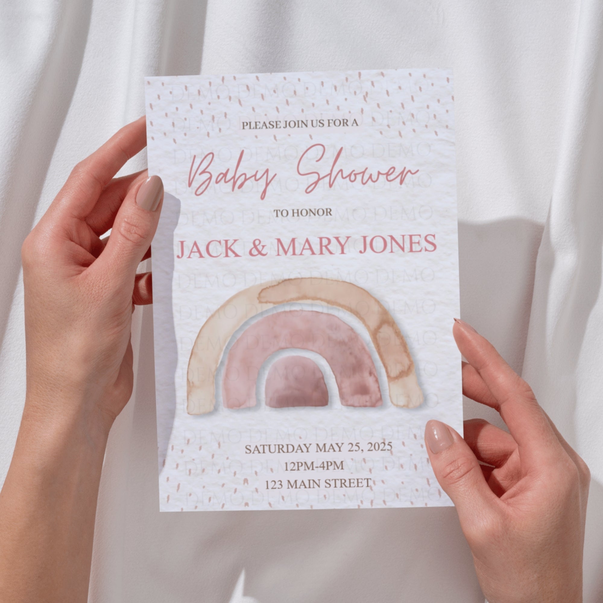 Personalized Boho Baby Shower Invitation | C