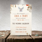 Personalized Bridal Shower Doves Cake Invitation