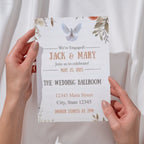 Personalized Bridal Shower Doves Cake Invitation