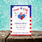 Personalized Fourth of July Invitation