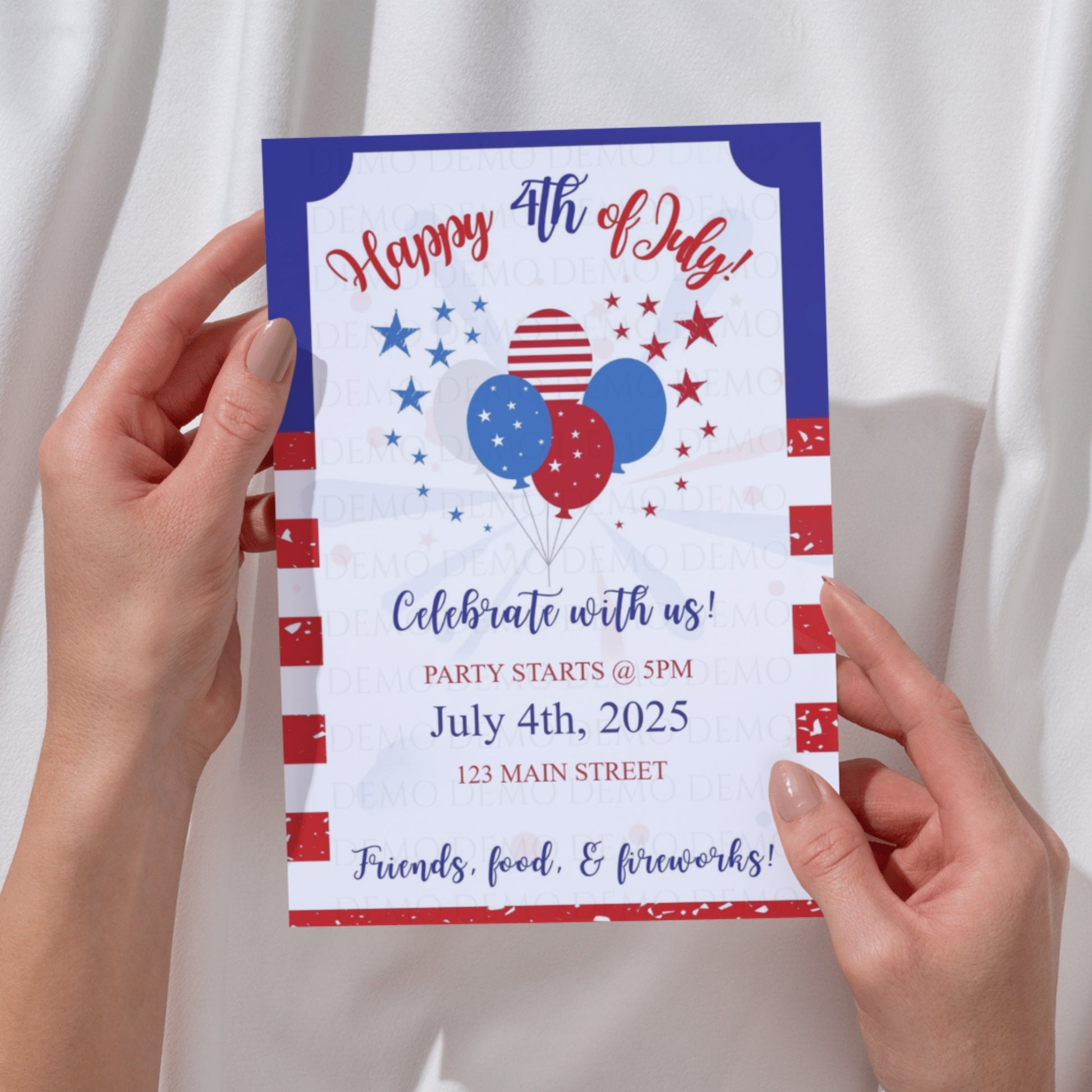 Personalized Fourth of July Invitation