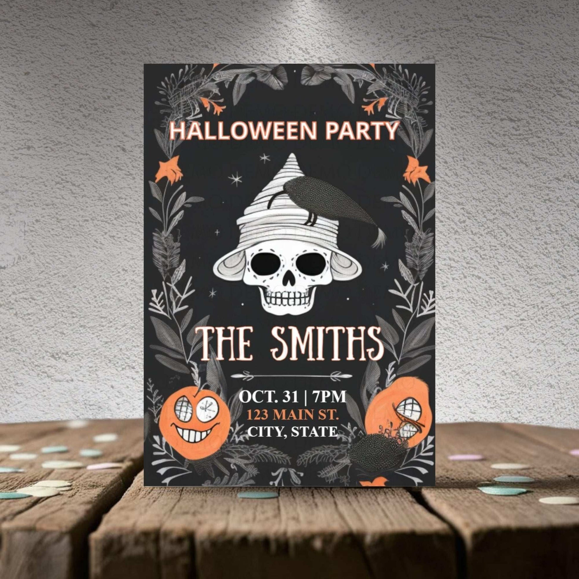 Scary Halloween Invitation