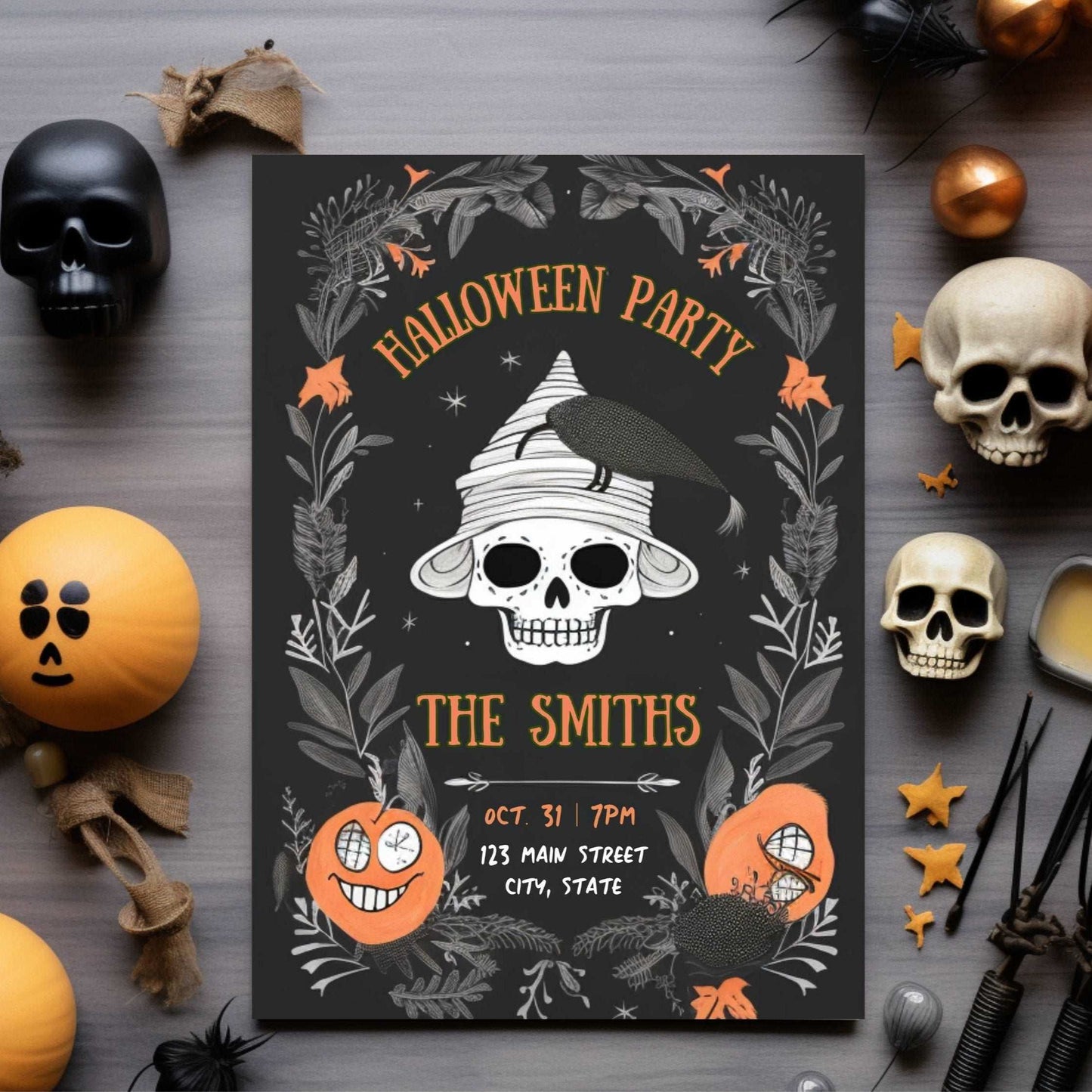 Scary Halloween Invitation