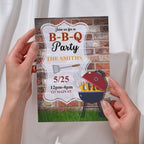 Sizzle & Celebrate BBQ Party Invitation