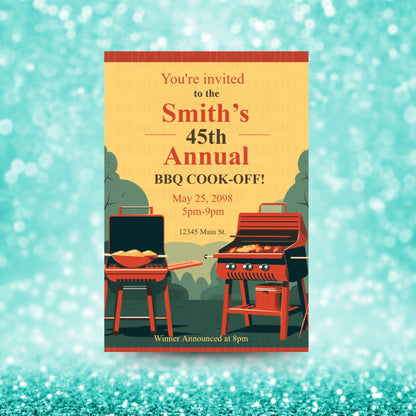 Smoke & Sizzle Cook-Off Invite