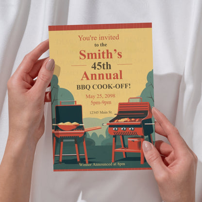 Smoke & Sizzle Cook-Off Invite
