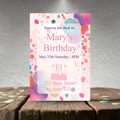 Spring Birthday Invitation