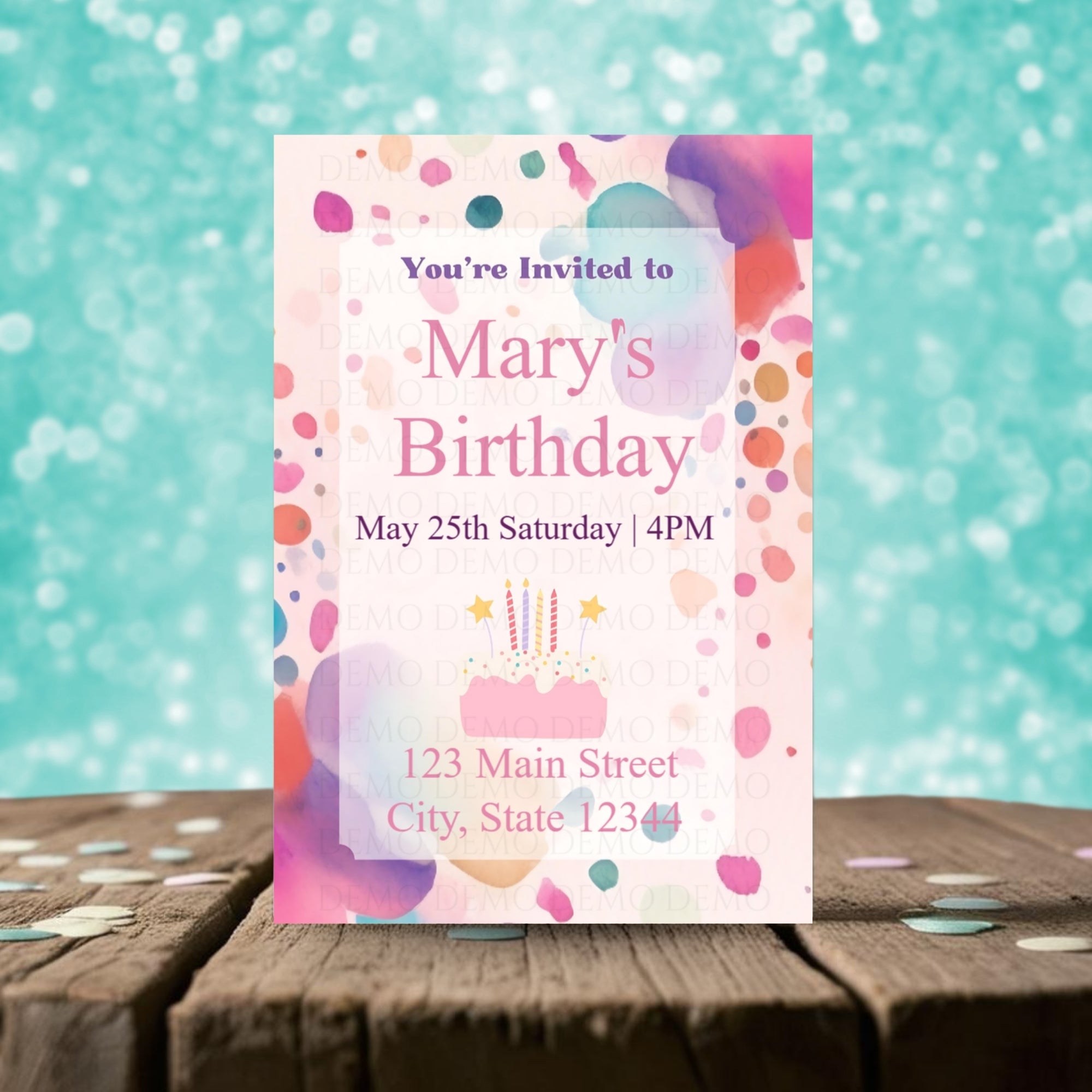 Spring Birthday Invitation