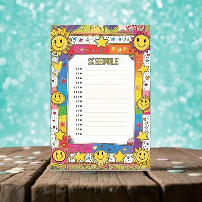 Sunny Day Kids Printable Bundle – Chore Chart, Daily Schedule, Teeth Brushing Chart & Affirmation Page