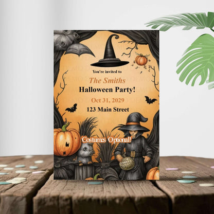 Witchin' Good Time Halloween Invitation