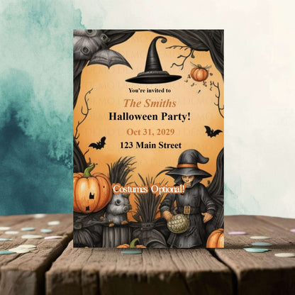 Witchin' Good Time Halloween Invitation