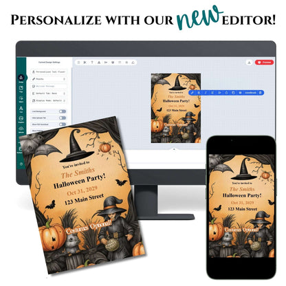 Witchin' Good Time Halloween Invitation