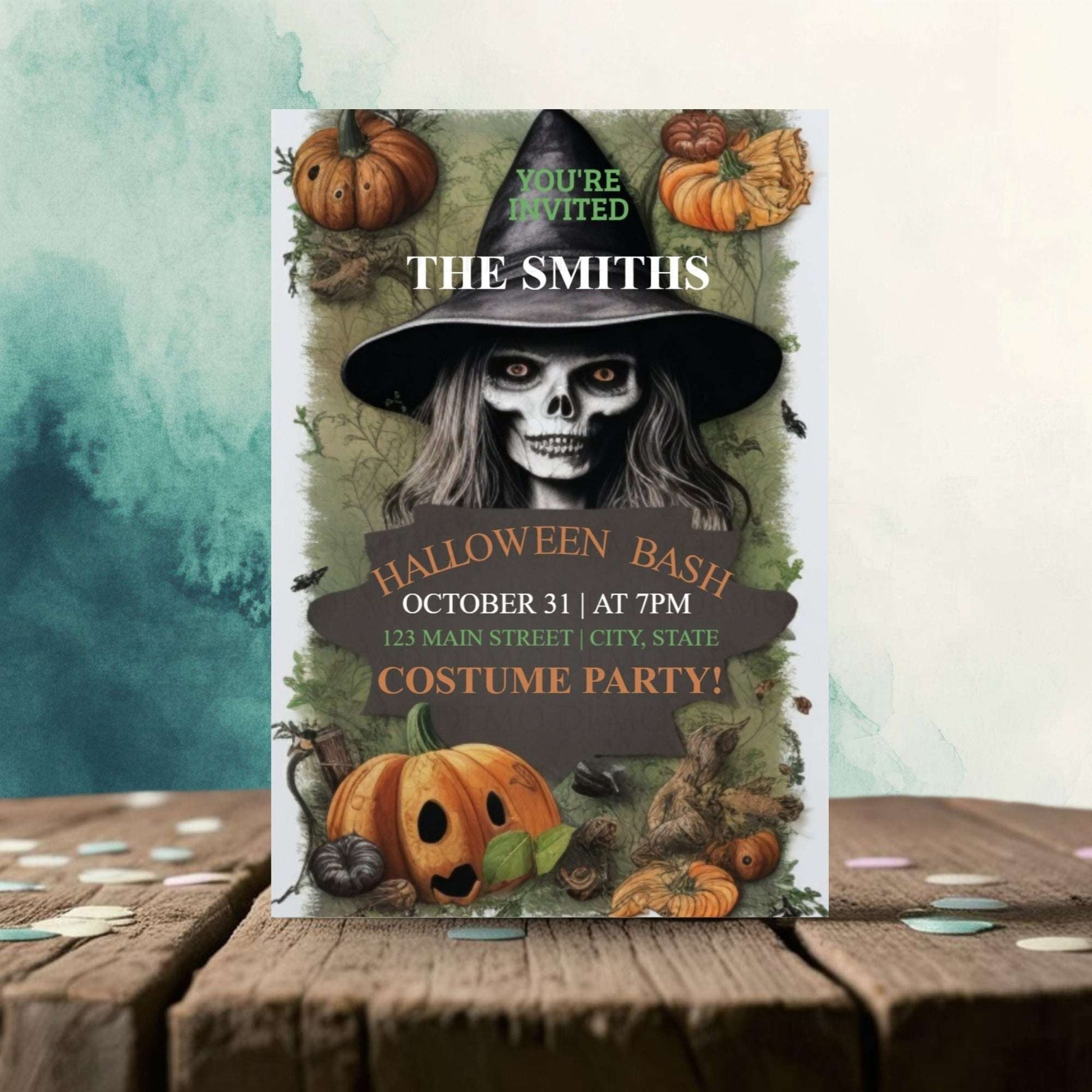 Witchy Halloween Invite
