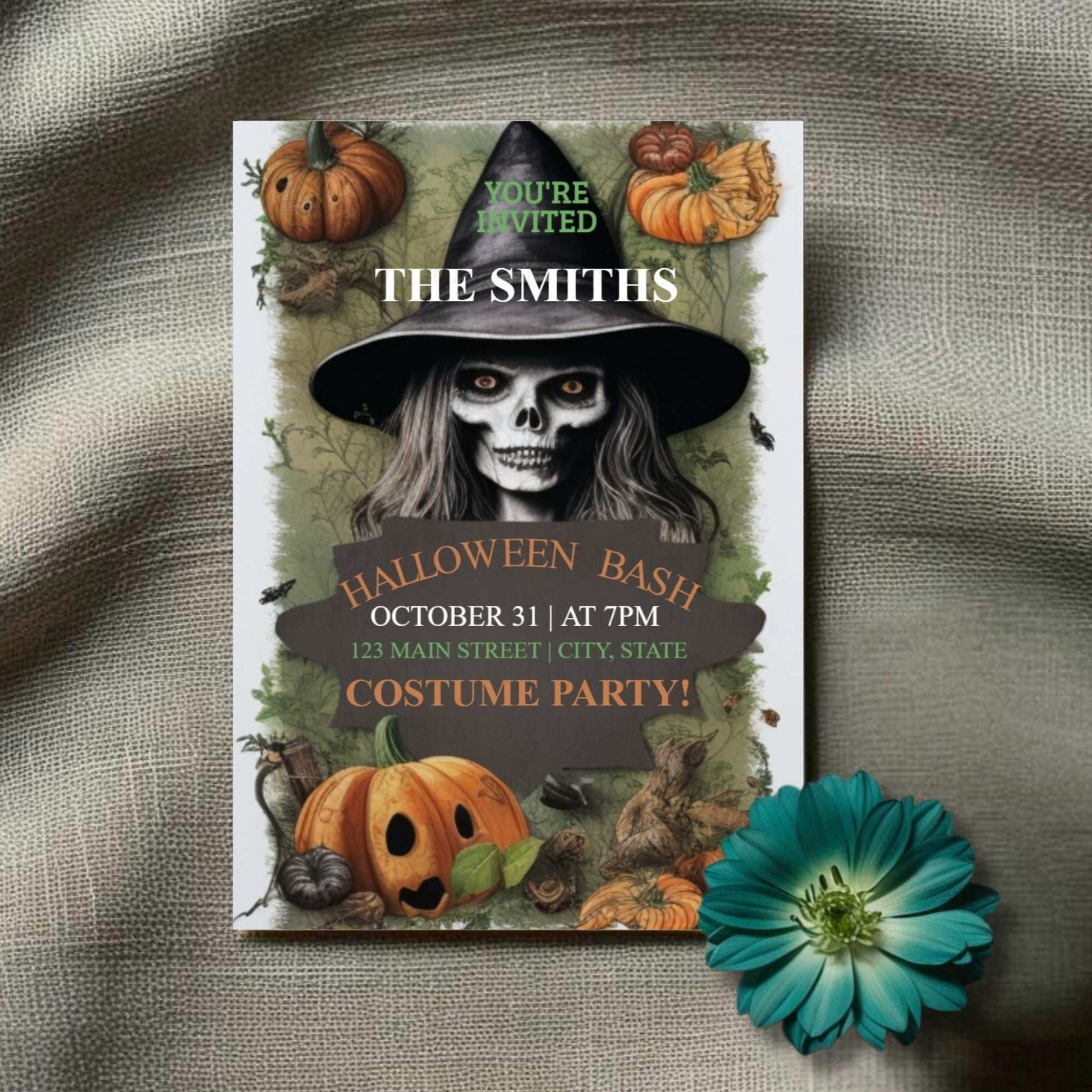 Witchy Halloween Invite