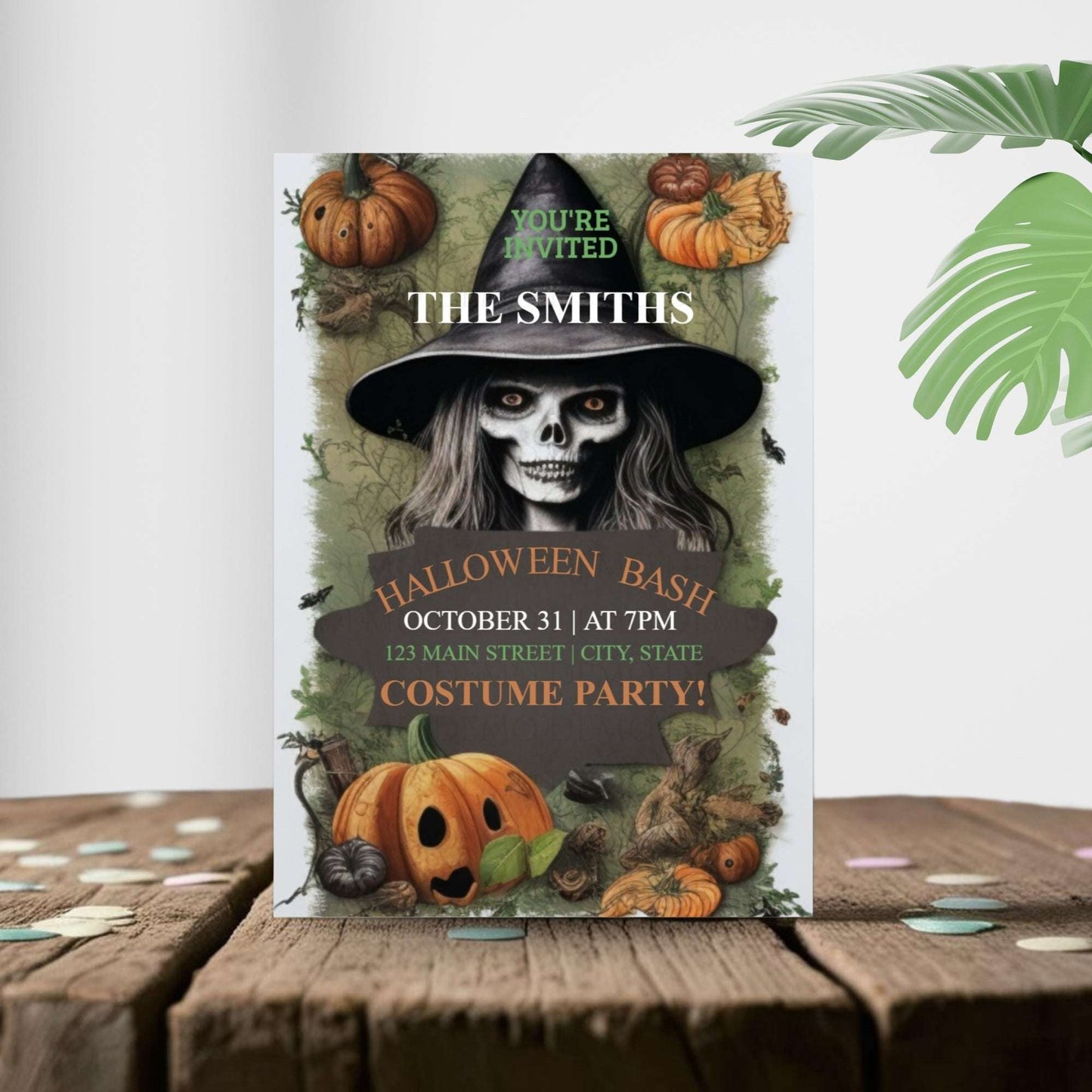 Witchy Halloween Invite