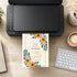 Yellow Floral Bridal Shower Invitation | Editable Elegant Party Template