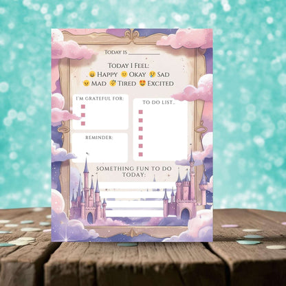 Unicorn Kids Daily Routine Printable Set – 4 Chart Bundle (Editable) | Getting Ready, Daily Planner, Evening Routine, Room Cleaning